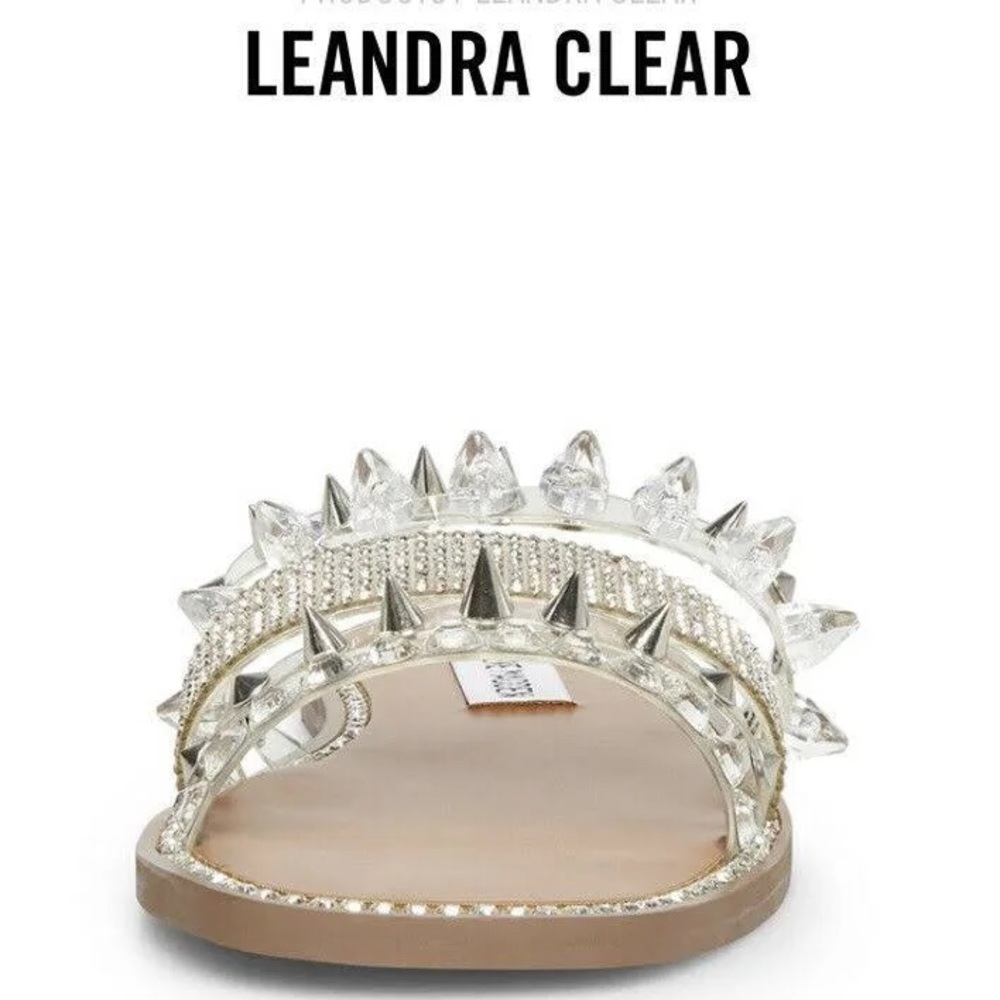 BNWOB Steve Madden Clear Leandra slides. Size 8.5